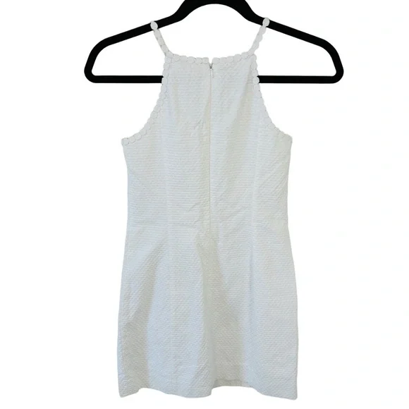 Lily Pulitzer Pearl Shift White Dress Wedding Reception Summer SZ 00 - Picture 5 of 10